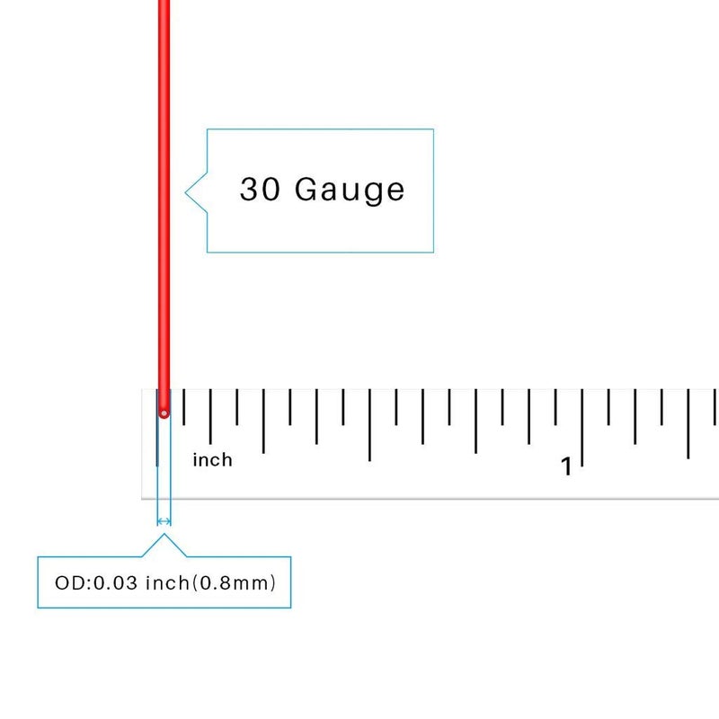 BNTECHGO 30 Gauge Silicone Wire 10 ft red and 10 ft Black Flexible 30 AWG Stranded Tinned Copper Wire - Image 2